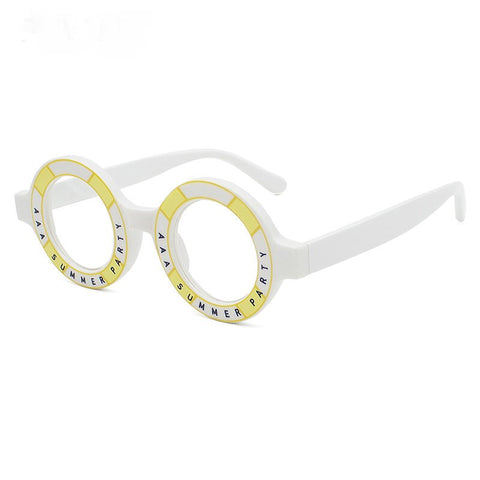 Round Anti Blue Light Blocking Glasses Women Men Optical Glasses Frame Prescription Spectacle Frames Computer Shades Unisex