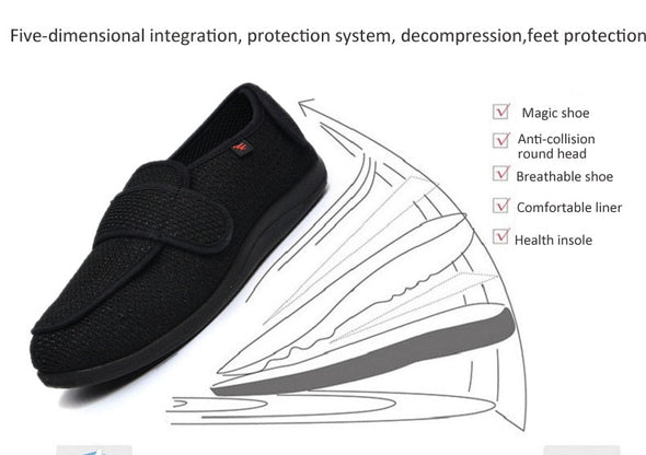 Zoloss Wide Diabetic Shoes For Swollen Feet - NW6007