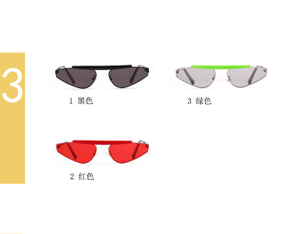 Steampunk Cat Eye Sunglasses Women Luxury Brand Designer Triangle Sun Glasses Men Small Punk Eyeglasses