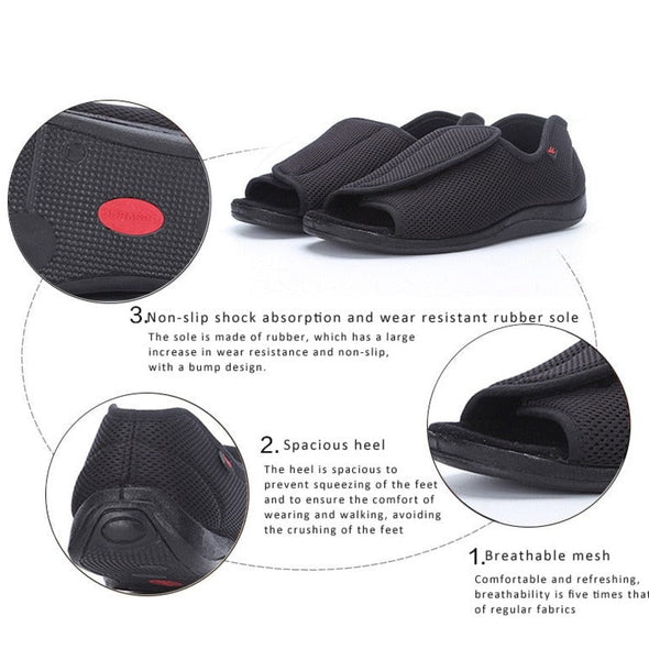 Zoloss Wide Diabetic Shoes For Swollen Feet - NW6008