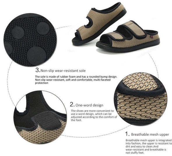 Zoloss Wide Diabetic Shoes For Swollen Feet - NW6018