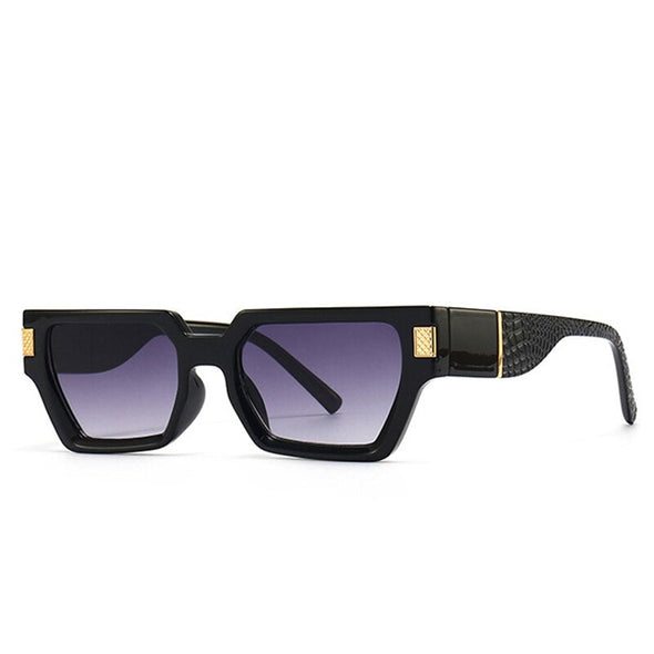 Fashion Square Sunglasses Women Retro Rivets Decoration Brand Designer Men Gradient Sun Glasses Shades
