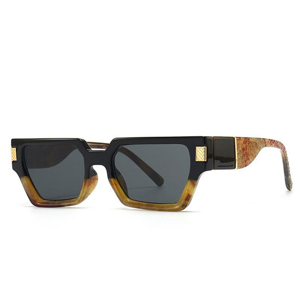 Fashion Square Sunglasses Women Retro Rivets Decoration Brand Designer Men Gradient Sun Glasses Shades