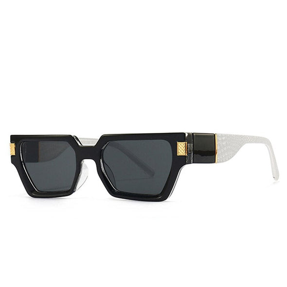 Fashion Square Sunglasses Women Retro Rivets Decoration Brand Designer Men Gradient Sun Glasses Shades