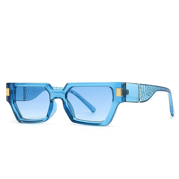 Fashion Square Sunglasses Women Retro Rivets Decoration Brand Designer Men Gradient Sun Glasses Shades