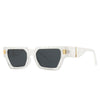 Fashion Square Sunglasses Women Retro Rivets Decoration Brand Designer Men Gradient Sun Glasses Shades