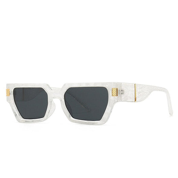Fashion Square Sunglasses Women Retro Rivets Decoration Brand Designer Men Gradient Sun Glasses Shades