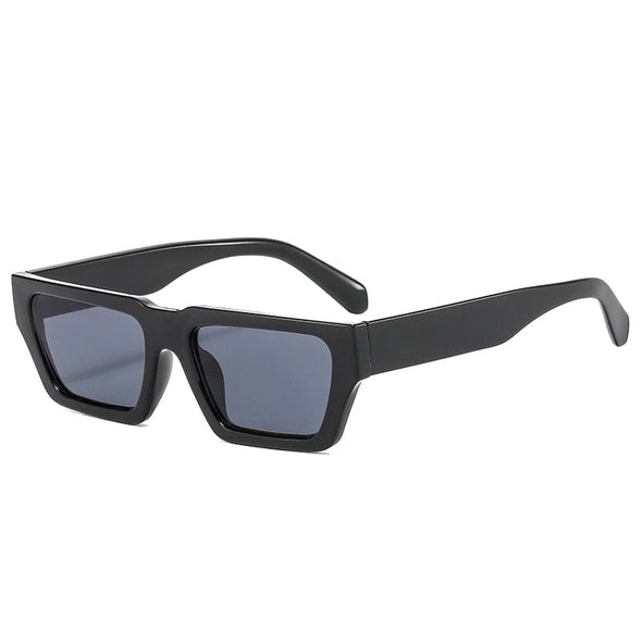 Fashion Small Rectangle Jelly Gray Sunglasses Women Shades UV400 Retro Square Leopard Men Sun Glasses