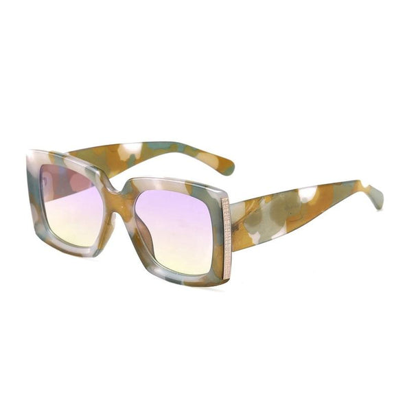 Retro Classic Square Women Fashion Gradient Mirror Eyewear Shades Sun Glasses