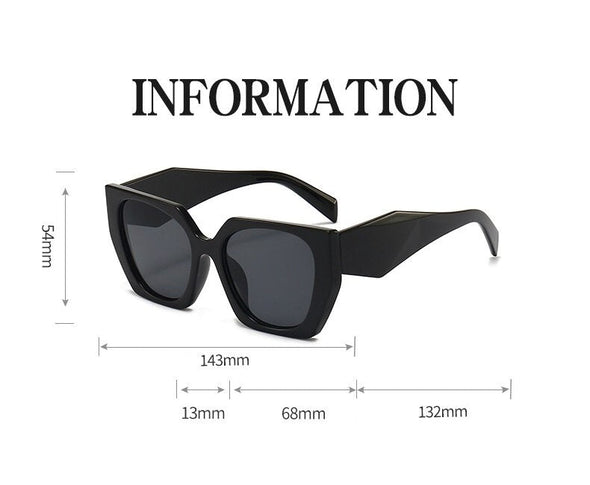 Oversized Square Women Sunglasses Vintage Designer Fashion Sun Glasses Big Shades Men Luxury Brand Female