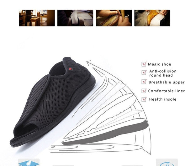 Zoloss Wide Diabetic Shoes For Swollen Feet - NW6008