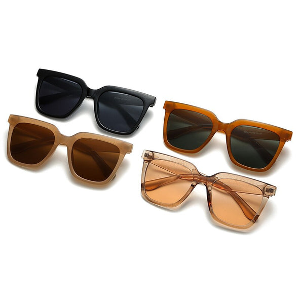 Simple Big Frame Square Sunglasses Men and Women Trend Photo Sunglasses Hot Vacation Sunglasses for Young Girl