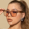 Simple Big Frame Square Sunglasses Men and Women Trend Photo Sunglasses Hot Vacation Sunglasses for Young Girl