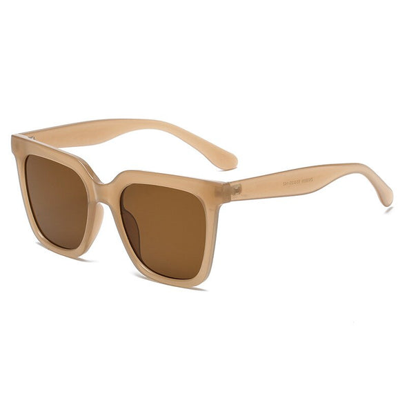 Simple Big Frame Square Sunglasses Men and Women Trend Photo Sunglasses Hot Vacation Sunglasses for Young Girl