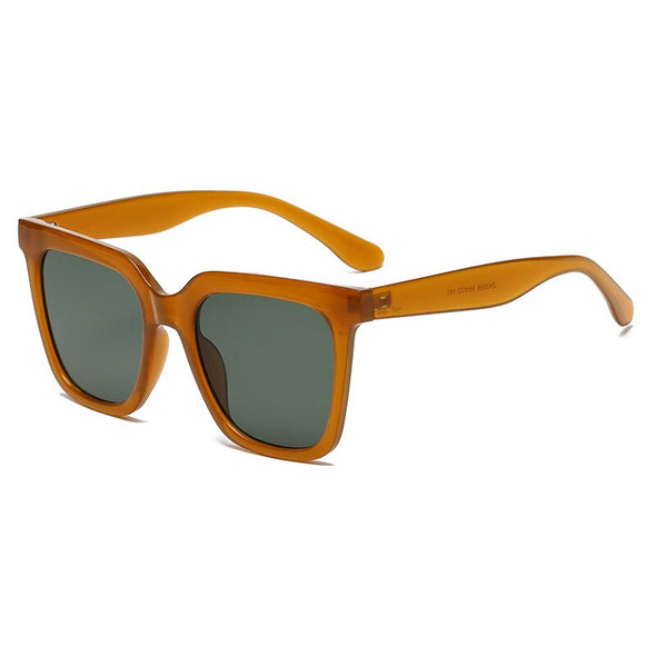 Simple Big Frame Square Sunglasses Men and Women Trend Photo Sunglasses Hot Vacation Sunglasses for Young Girl