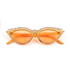 Small Cat Eye Diamond  Fashion Rhinestone Sun Glasses