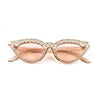 Small Cat Eye Diamond  Fashion Rhinestone Sun Glasses