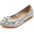 Nanccy  Casual Comfort Dressy Flats For Wedding Bling Diamonds Bridal Shoes