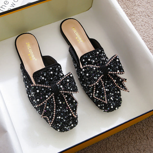 Zoloss Wedding Shoes Rhinestone Flat Bling diamonds bridal Flat