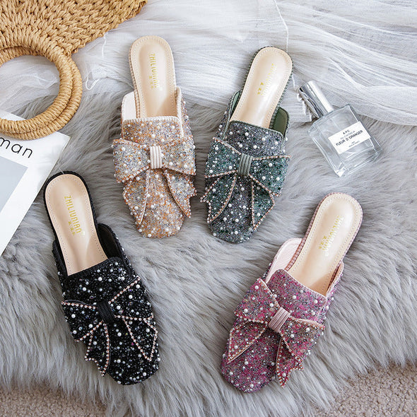 Zoloss Wedding Shoes Rhinestone Flat Bling diamonds bridal Flat
