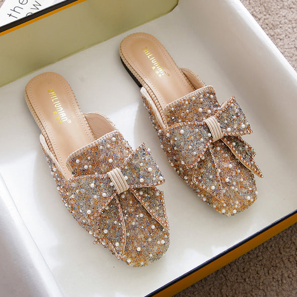 Zoloss Wedding Shoes Rhinestone Flat Bling diamonds bridal Flat