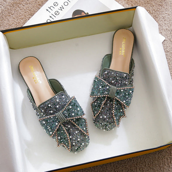 Zoloss Wedding Shoes Rhinestone Flat Bling diamonds bridal Flat