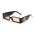 Steampunk Rectangle Sunglasses Men Vintage Small Square Sun Glasses Women Punk Shades Animal Totem UV400 Driving Eyewear