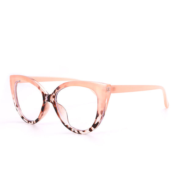 Cat Eye Computer Glasses Women Anti Blue Light Eyeglasses Double Bridge Fashion Eyewear UV Protection Spectacle Frames