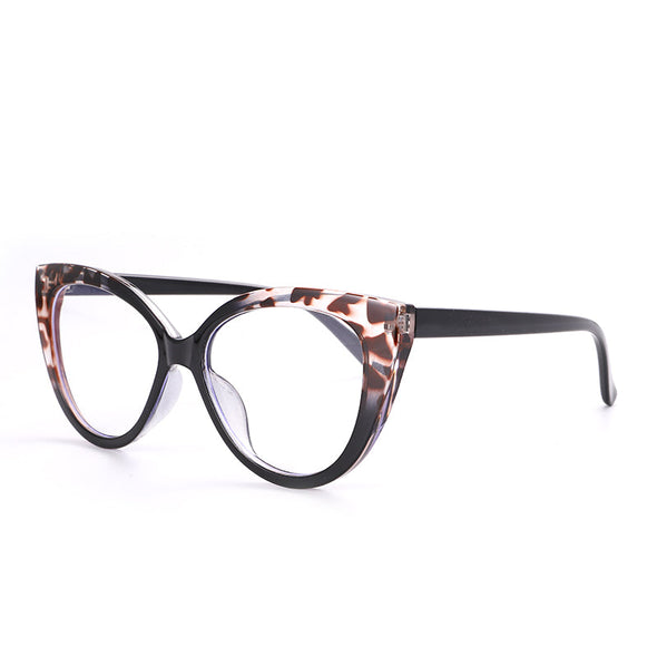 Cat Eye Computer Glasses Women Anti Blue Light Eyeglasses Double Bridge Fashion Eyewear UV Protection Spectacle Frames