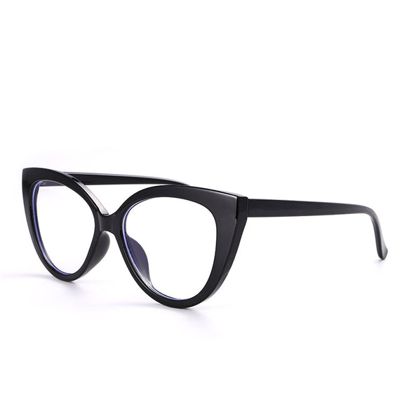 Cat Eye Computer Glasses Women Anti Blue Light Eyeglasses Double Bridge Fashion Eyewear UV Protection Spectacle Frames