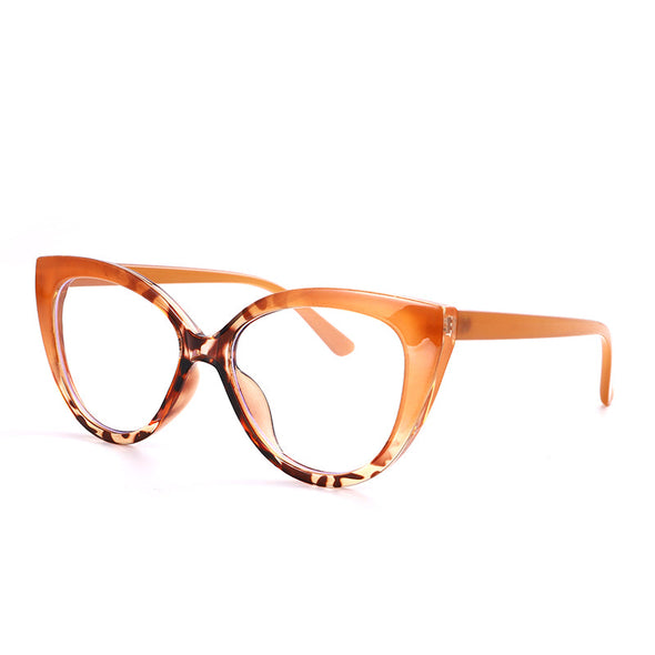 Cat Eye Computer Glasses Women Anti Blue Light Eyeglasses Double Bridge Fashion Eyewear UV Protection Spectacle Frames