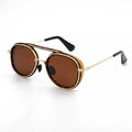 New Gothic Steampunk Polarized Sunglasses Women Brand Designer Vintage Men Sun Glasses UV400 Eyewear