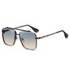 Classic Punk Sunglasses Women Fashion Square UV400 Gradient Lens Men Vintage Brand Design Metal Frame Glasses