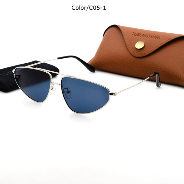 Small Men Polarized Sunglasses Women Brand Design Triangular Frame Driving Sun Glasses