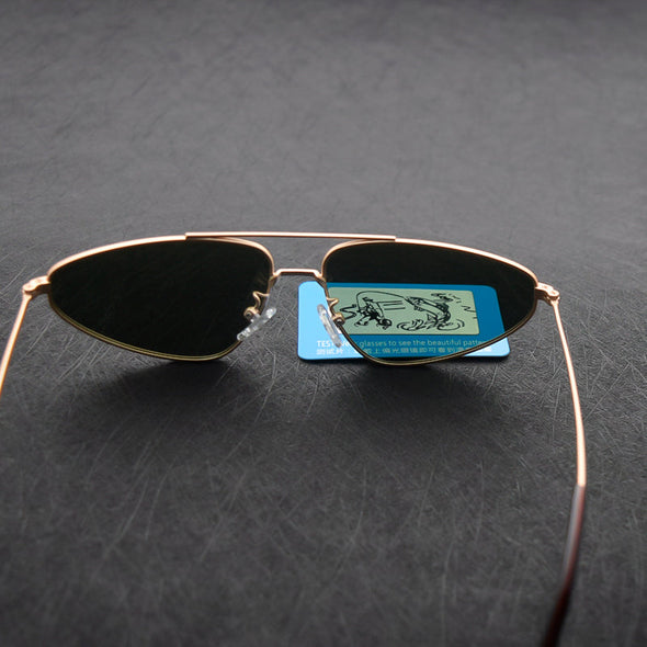 Small Men Polarized Sunglasses Women Brand Design Triangular Frame Driving Sun Glasses