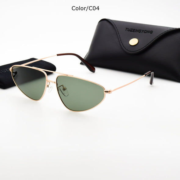 Small Men Polarized Sunglasses Women Brand Design Triangular Frame Driving Sun Glasses