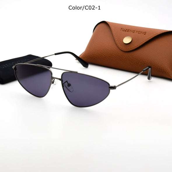Small Men Polarized Sunglasses Women Brand Design Triangular Frame Driving Sun Glasses