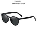 New Ultralight TR90 Polarized Sunglasses Men Women Driving Round Pink Shades Vintage Sun Glasses