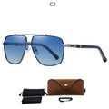 Aluminum Men's Sunglasses Polarized Lens Brand Design Temples  Coating Mirror Driving Glasses For Men