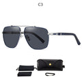 Aluminum Men's Sunglasses Polarized Lens Brand Design Temples  Coating Mirror Driving Glasses For Men