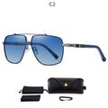 Aluminum Men's Sunglasses Polarized Lens Brand Design Temples  Coating Mirror Driving Glasses For Men