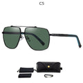 Aluminum Men's Sunglasses Polarized Lens Brand Design Temples  Coating Mirror Driving Glasses For Men