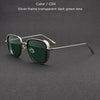 Classic Steampunk Sunglasses Fashion Men Women Brand Designer Vintage Square Metal Frame Sun Glasses High Quality