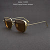 Classic Steampunk Sunglasses Fashion Men Women Brand Designer Vintage Square Metal Frame Sun Glasses High Quality