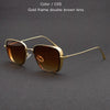 Steampunk Sunglasses Fashion Men Women Brand Designer Vintage Square Metal Frame Sun Glasses UV400 Eyewe