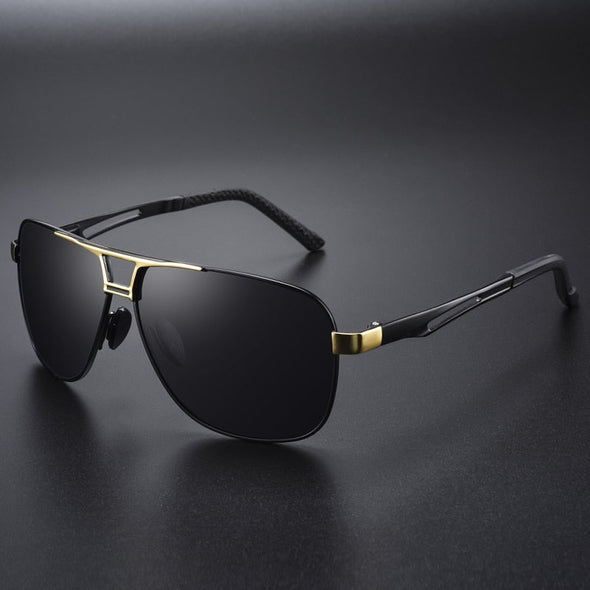 Top Quality Square Retro Photochromic Aluminum Sunglasses Men Polarized Driving Women Sun Glasses For Men Brown
