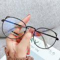 Trends Office Cat Eye Anti Blue Light Glasses Women Blue Blocking Computer Goggles Oversized Big Size Eyeglasses Alloy Frame