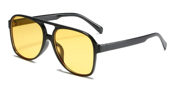 Trends Pilot Sunglasses Women Vintage Yellow Brand Designer Sunglass Female Oversized Popular Glasses Eyewear Shades