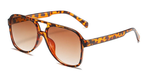 Trends Pilot Sunglasses Women Vintage Yellow Brand Designer Sunglass Female Oversized Popular Glasses Eyewear Shades