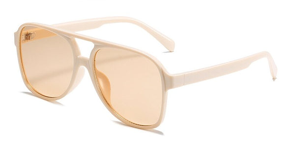 Trends Pilot Sunglasses Women Vintage Yellow Brand Designer Sunglass Female Oversized Popular Glasses Eyewear Shades